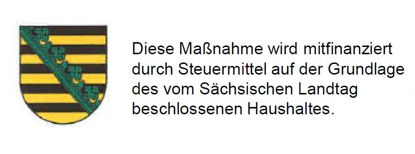 Logo Freistaat Sachsen Förderung